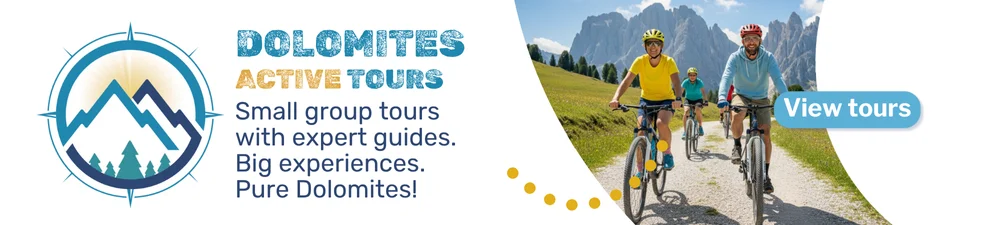 Dolomites Active Tours - Small group tours with expert guides. Click to View Tours.