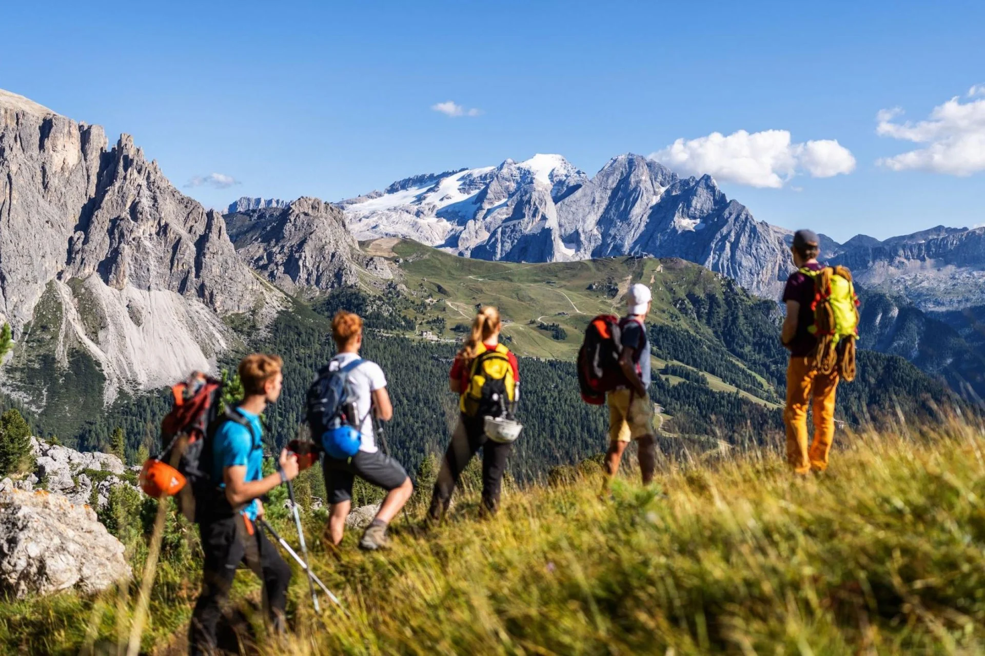 Hiking Group at Val di Fassa.