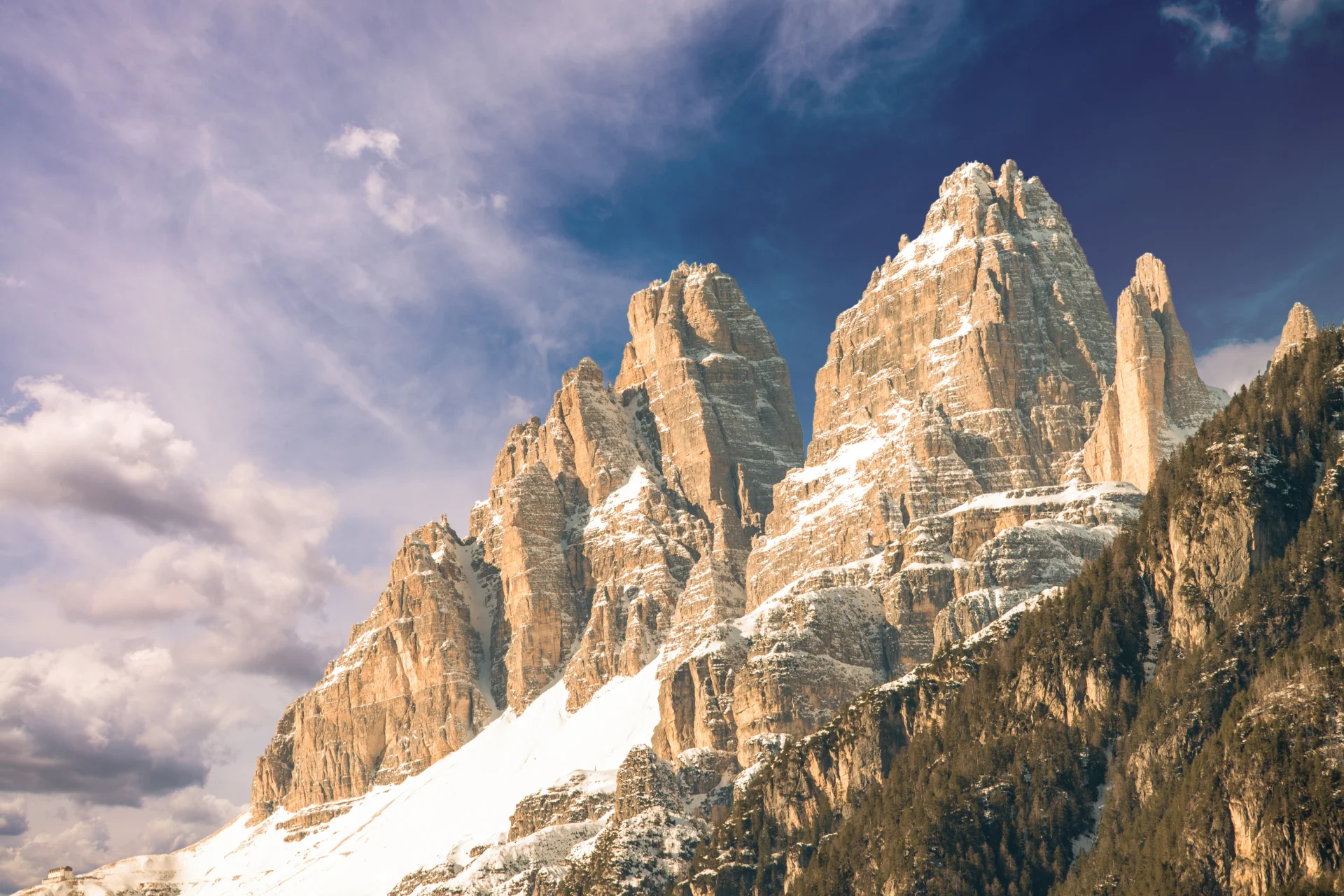 Spring in Tre Cime di Lavaredo, Sesto Dolomites.
