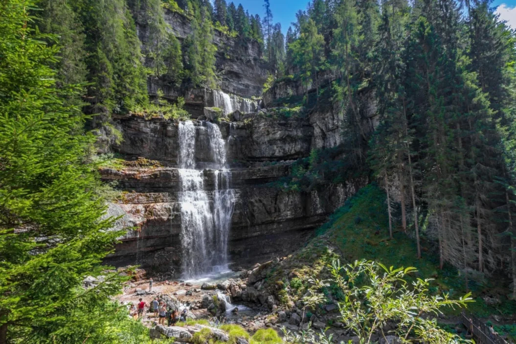 Vallesinella Waterfall near Madonna di Campiglio.