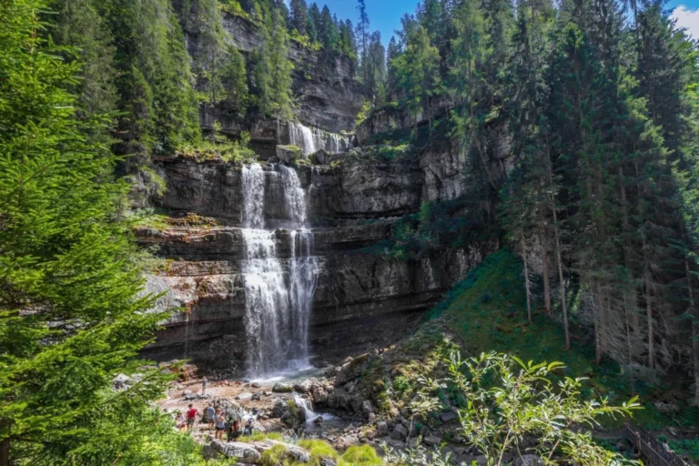Vallesinella Waterfall near Madonna di Campiglio.