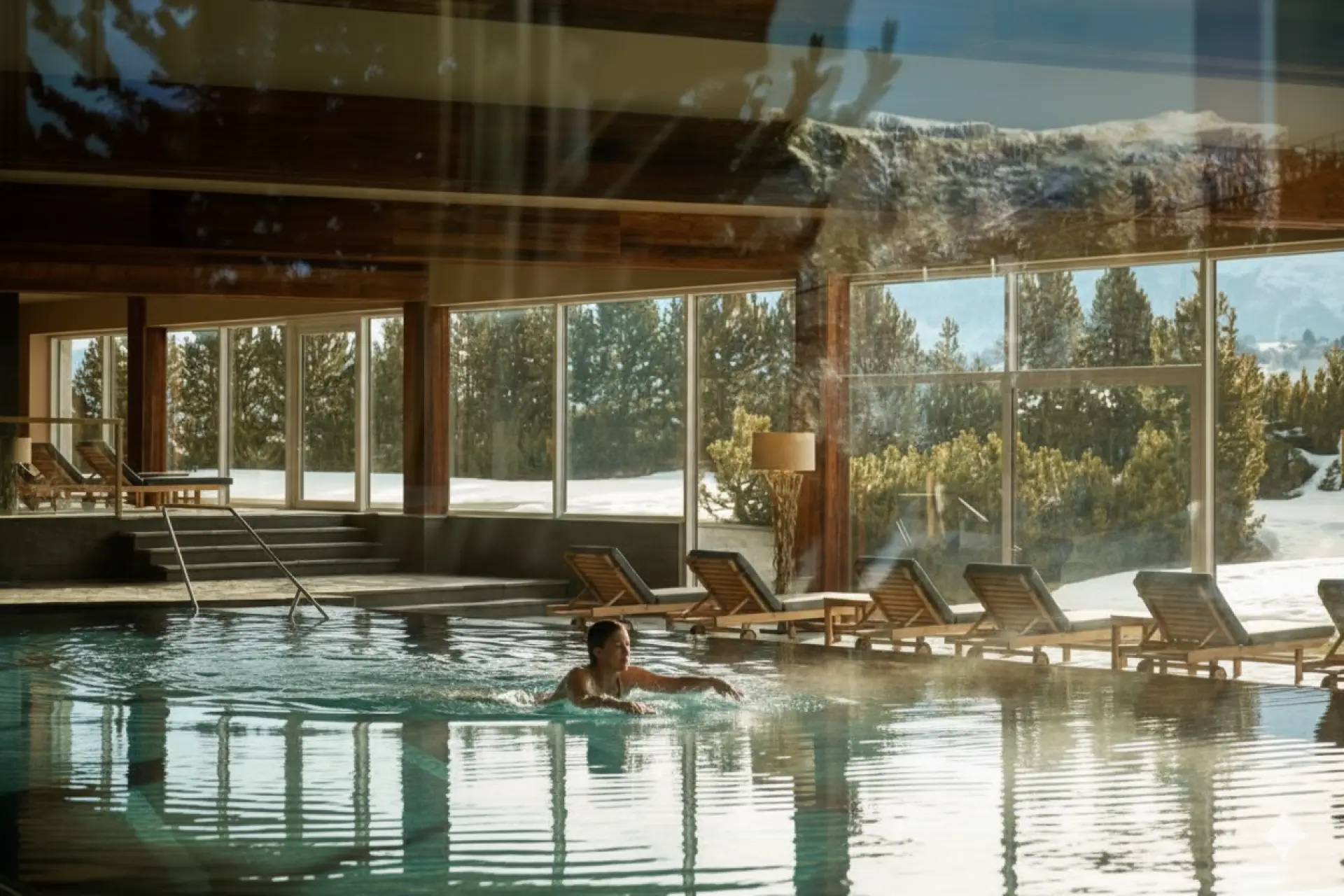 COMO 5 star resort hotel in Seiser Alm in the Dolomites.