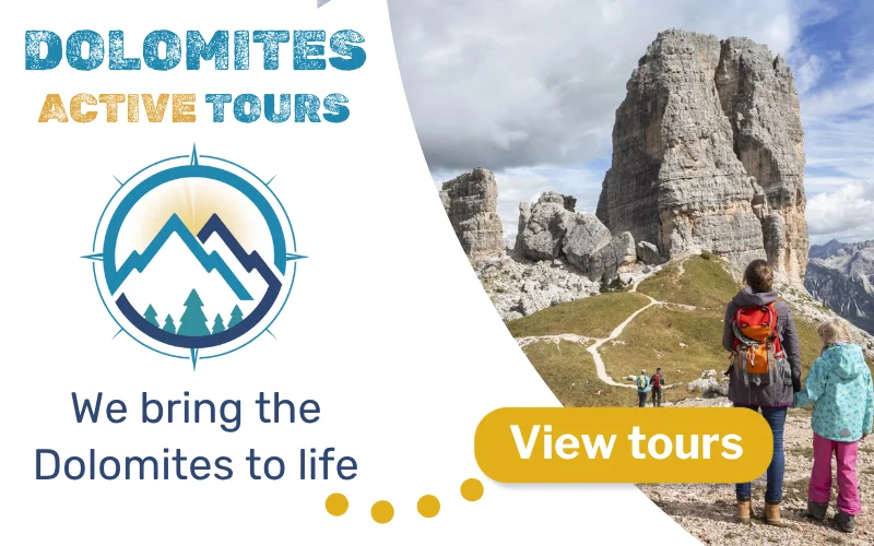 Dolomites Active Tours - family hiking tours. Click to View Tours.