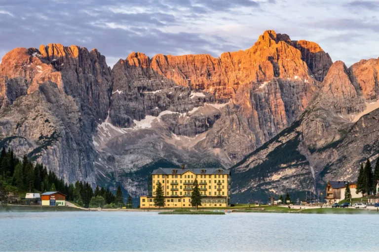 Istituto Pio XII al Lago Di Misurina on Lake Misurina.