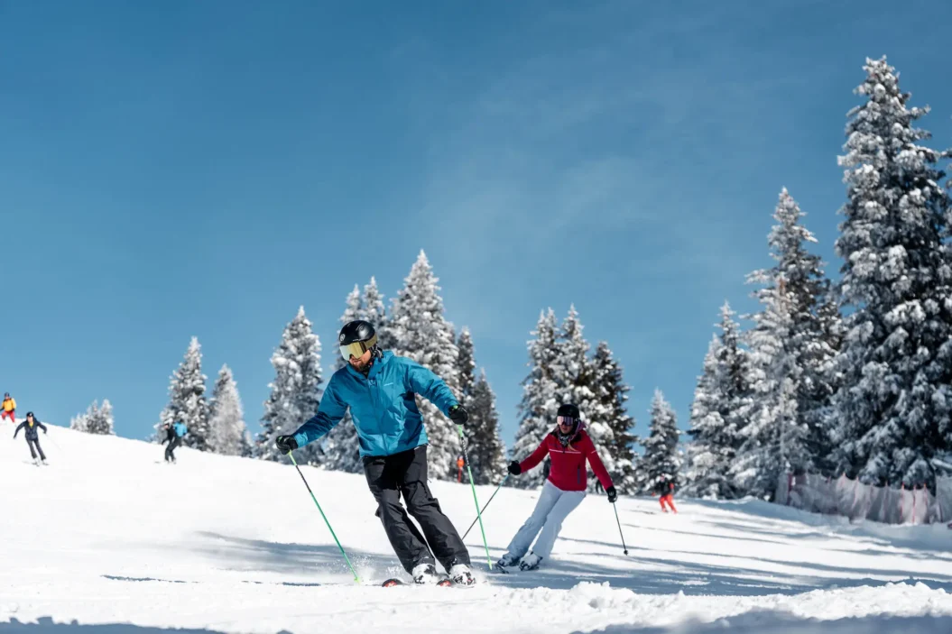 Madonna di Campiglio skiing a perfect winters day