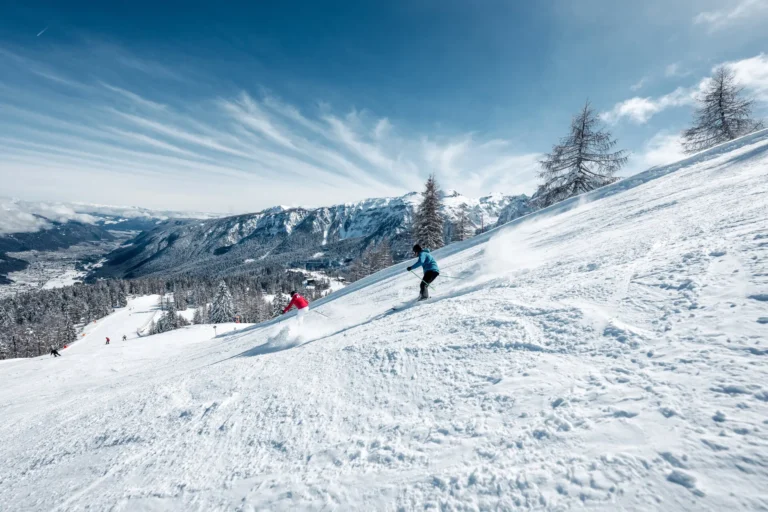 Madonna di Campiglio serene skiing without crowds.