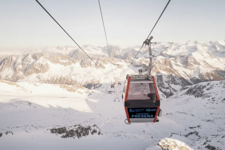 Ponte di Legno - view of the Alps from a cable car.