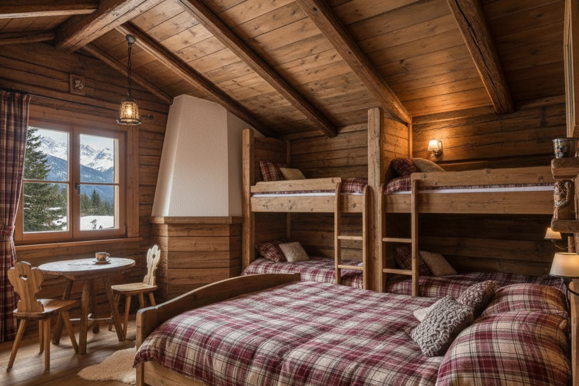 Rifugio private family bedroom.