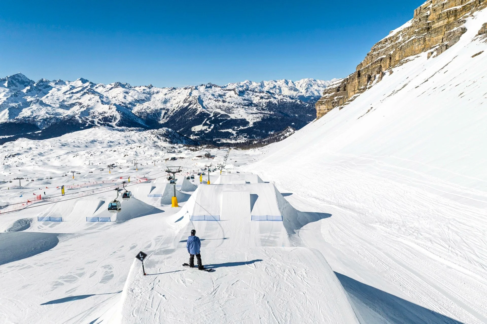 Ursus snow park at Madonna di Campiglio, Trentino, Italy.