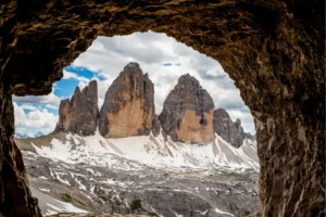 WWI tunnel at Tre Cime di Lavaredo.