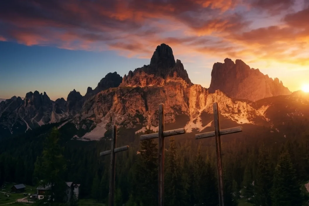 Tre Croci of Passo Tre Croci near Cortina.