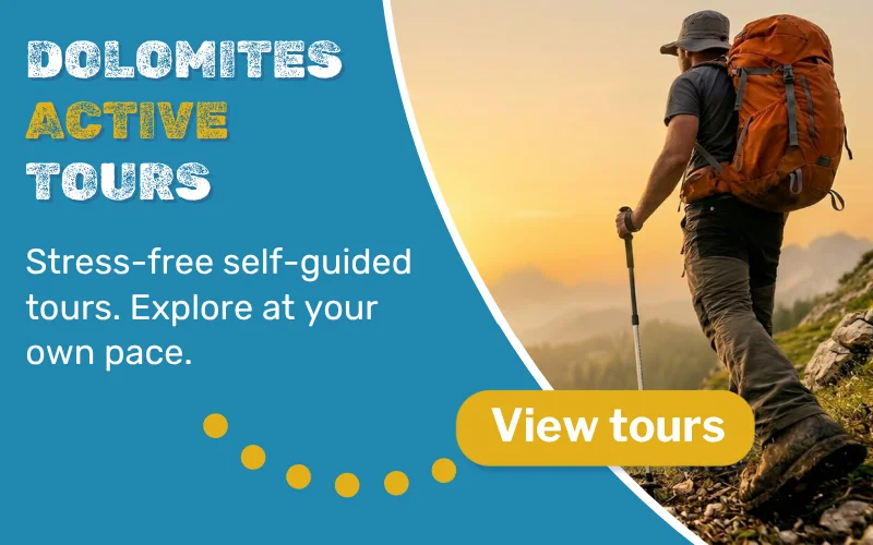 Dolomites Active Tours - Self-Guided Hiking Tours. Click to View Tours.