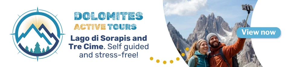 Dolomites Active Tours - Lago di Sorapis & Tre Cime di Lavaredo Self Guided Tour. Click to View Tours.