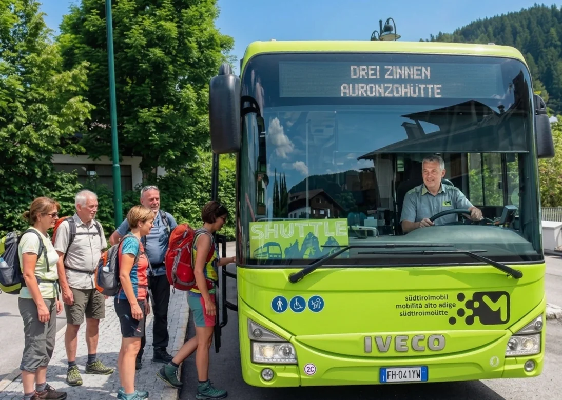 Shuttle bus to Tre Cime - Südtirolmobil